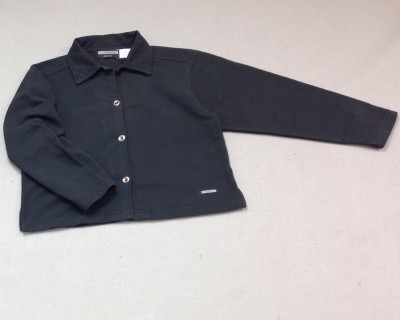 Wms Button French Jacket Black